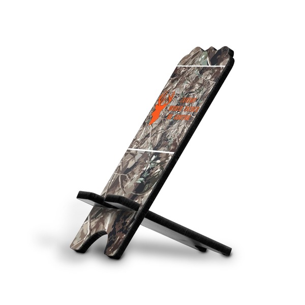 Custom Hunting Camo Stylized Cell Phone Stand - Large (Personalized)
