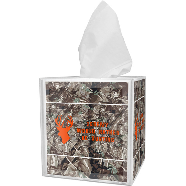 Custom Hunting Camo Tissue Box Cover (Personalized)