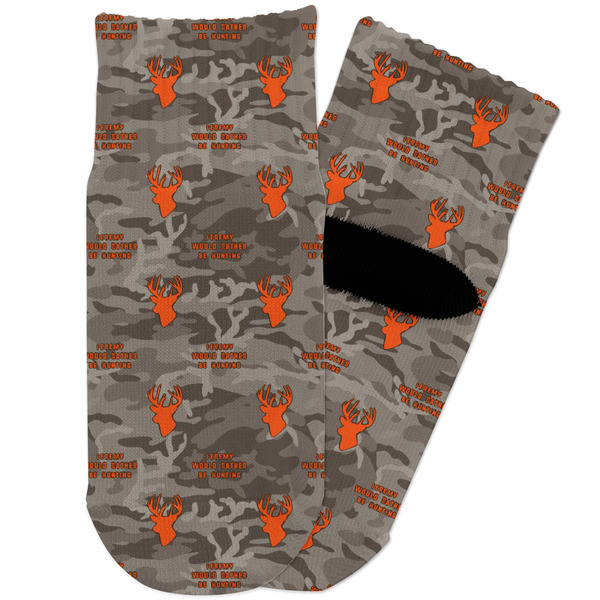 Custom Hunting Camo Toddler Ankle Socks (Personalized)