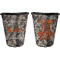 Hunting Camo Trash Can Black - Front and Back - Apvl