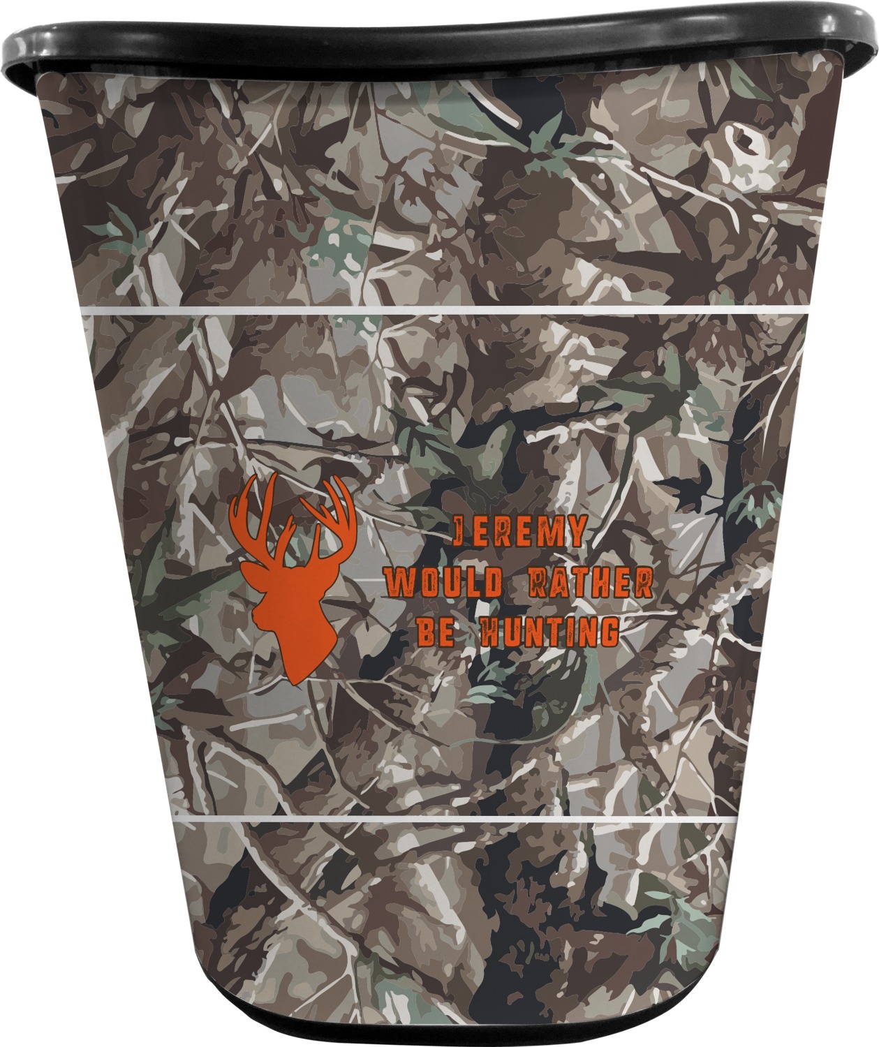 Custom Hunting Camo Waste Basket (Personalized) YouCustomizeIt