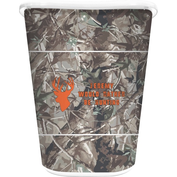 Custom Hunting Camo Waste Basket (Personalized)