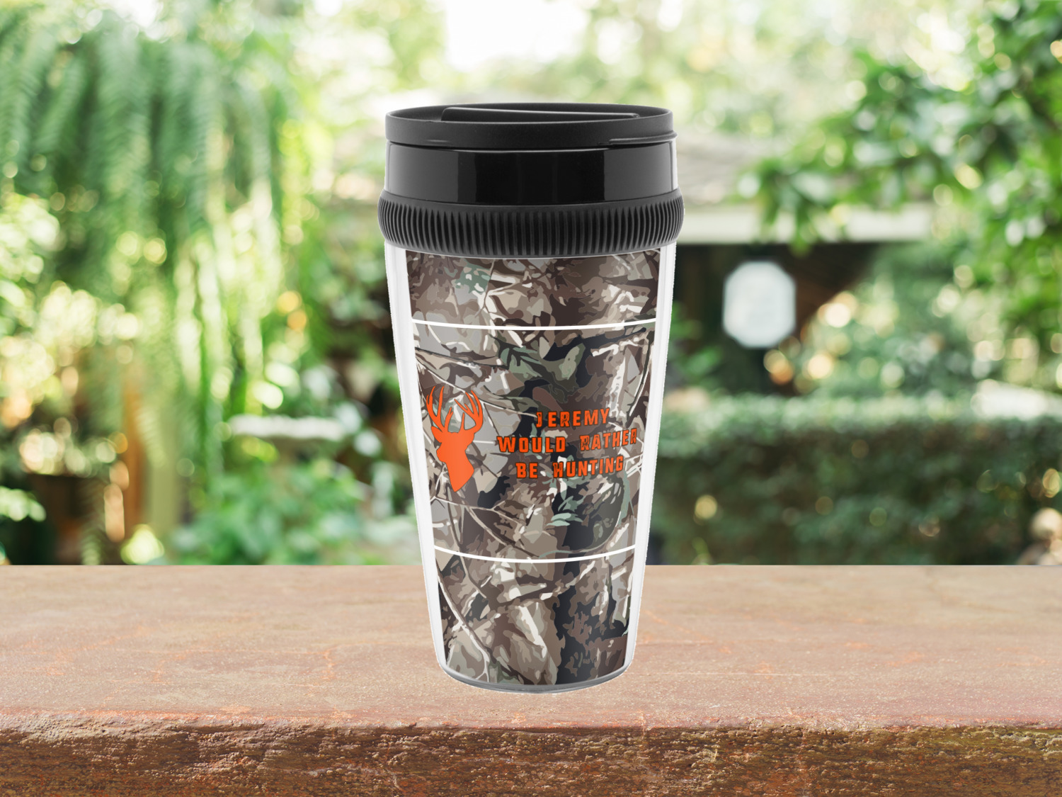 Hunting Camo Acrylic Travel Mug (Personalized) YouCustomizeIt