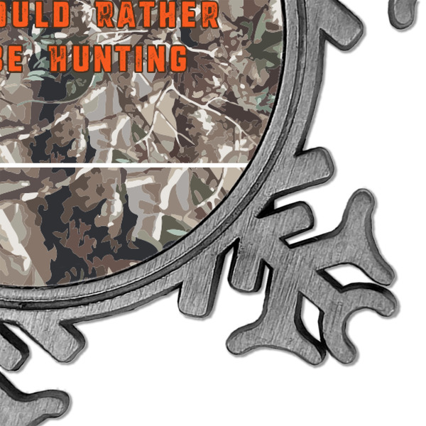 Hunting Camo Vintage Snowflake - Detail