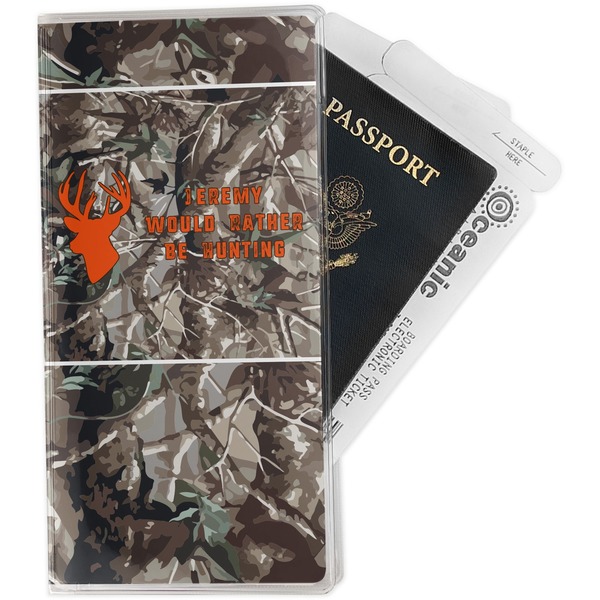 Custom Hunting Camo Travel Document Holder