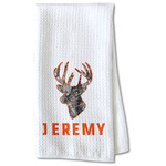 Hunting Camo Kitchen Towel - Waffle Weave - Partial Print (Personalized)