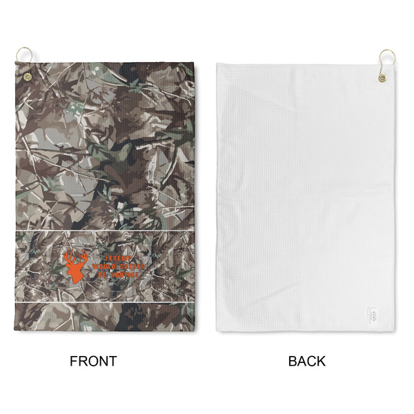 Hunting Camo Waffle Weave Golf Towel - Approval