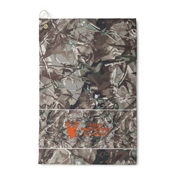 Hunting Camo Waffle Weave Golf Towel (Personalized)