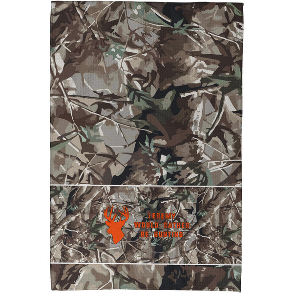Hunting Camo Waffle Weave Towel - Full Color Print - Approval Image