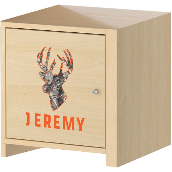 Hunting Camo Wall Graphic on Wooden Cabinet