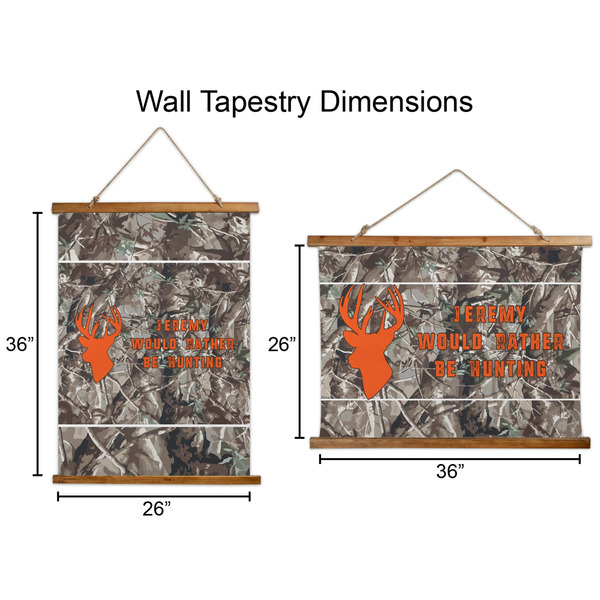 Hunting Camo Wall Hanging Tapestries - Parent/Sizing