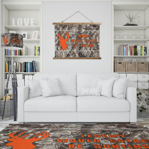 Hunting Camo Wall Hanging Tapestry - IN CONTEXT