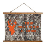 Hunting Camo Wall Hanging Tapestry - Wide (Personalized)