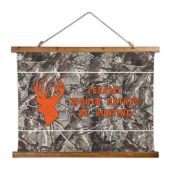 Hunting Camo Wall Hanging Tapestry - Wide (Personalized)