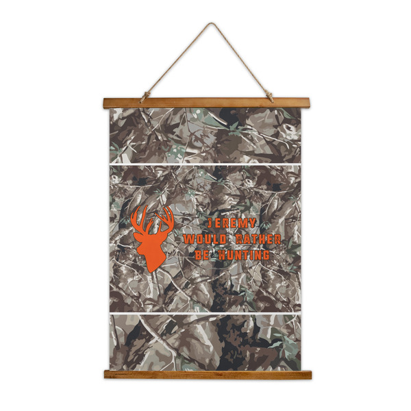 Custom Hunting Camo Wall Hanging Tapestry - Tall (Personalized)