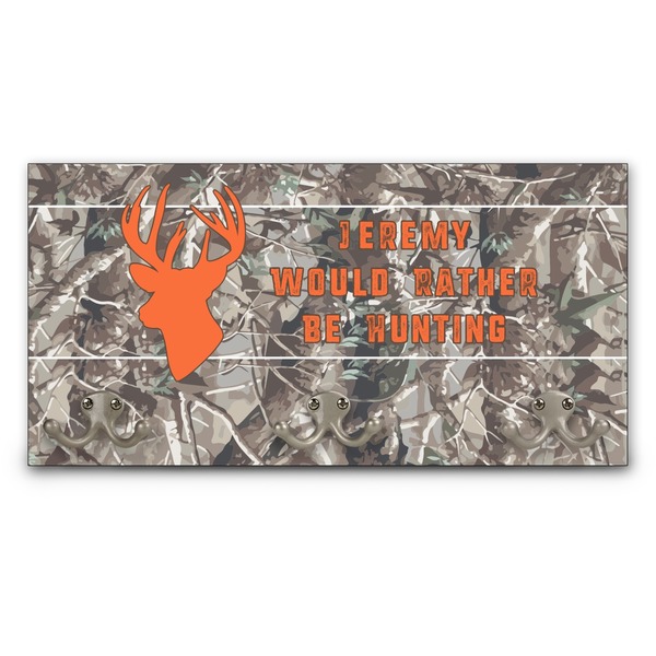Custom Hunting Camo Wall Mounted Coat Rack (Personalized)