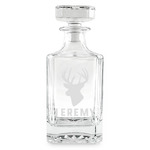 Hunting Camo Whiskey Decanter - 26 oz Square (Personalized)