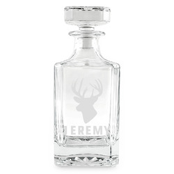 Hunting Camo Whiskey Decanter - 26 oz Square (Personalized)