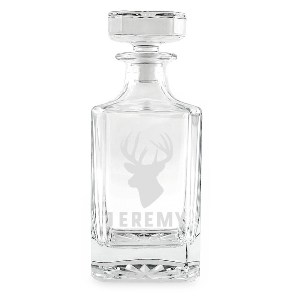 Hunting Camo Whiskey Decanter - 26oz Square - FRONT