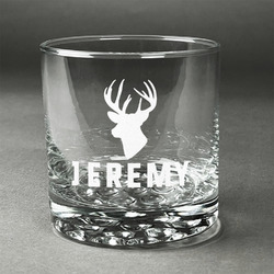Hunting Camo Whiskey Glass (Single) (Personalized)