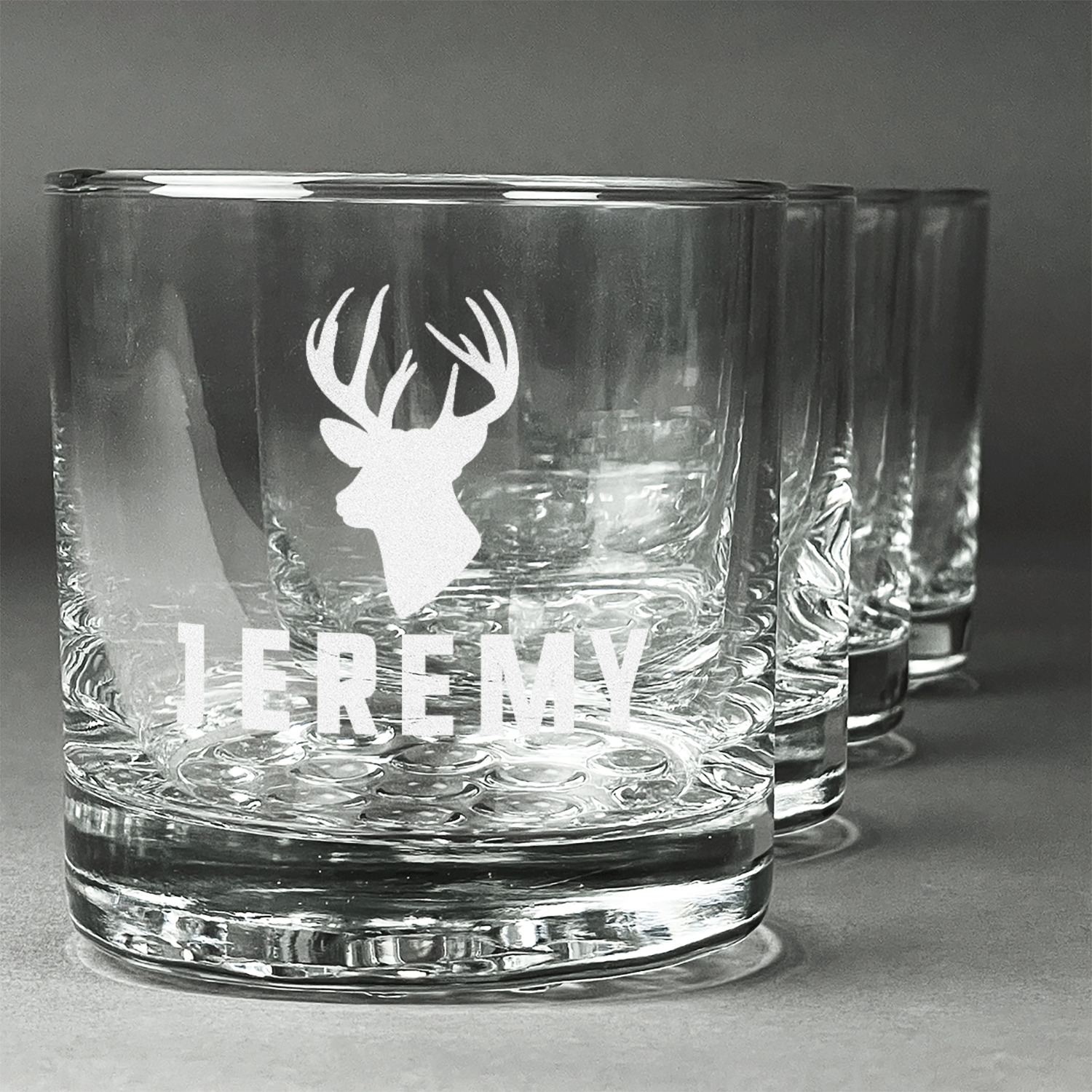 Hunting Camo Whiskey Glasses (Set of 4) (Personalized) YouCustomizeIt