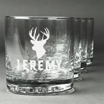 Hunting Camo Whiskey Glasses (Set of 4) (Personalized)