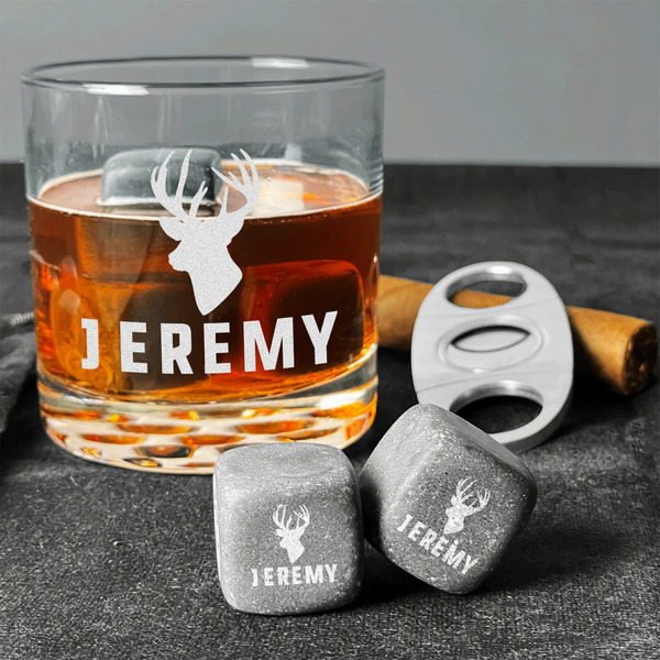 Hunting Camo Whiskey Stones - Set of 9 - In Context
