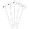 Hunting Camo White Plastic 5.5" Stir Stick - Fan View