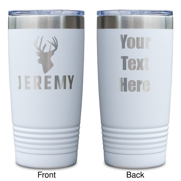 Hunting Camo White Polar Camel Tumbler - 20oz - Double Sided - Approval
