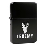 Hunting Camo Windproof Lighter - Black - Double Sided (Personalized)