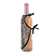 Hunting Camo Wine Bottle Apron - DETAIL WITH CLIP ON NECK