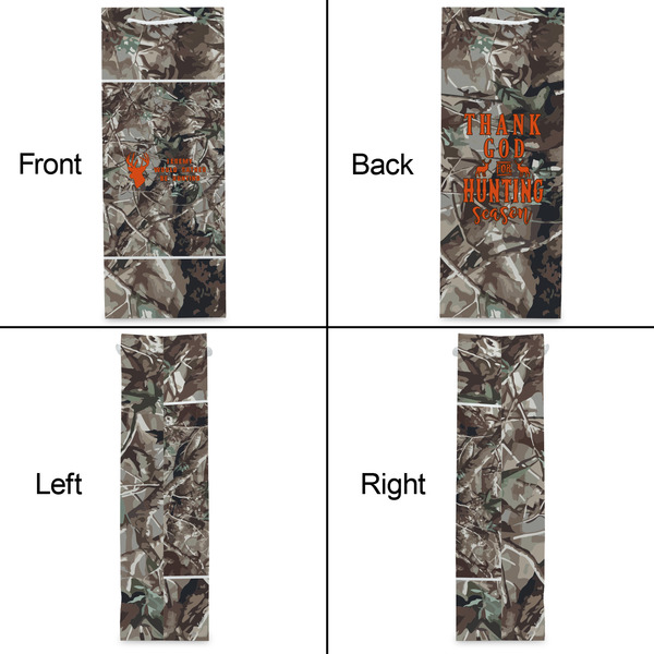 Hunting Camo Wine Gift Bag - Gloss - Approval