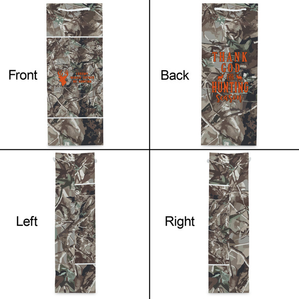 Hunting Camo Wine Gift Bag - Matte - Approval