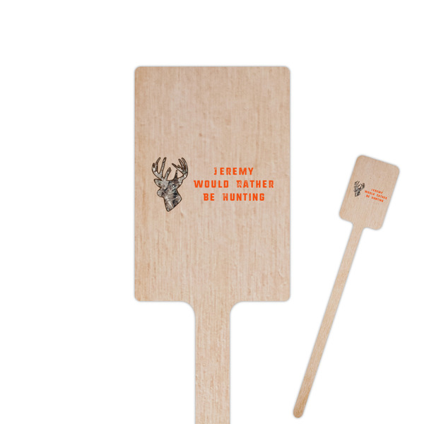 Custom Hunting Camo Rectangle Wooden Stir Sticks (Personalized)