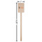 Hunting Camo Wooden 6.25" Stir Stick - Rectangular - Dimensions