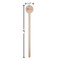 Hunting Camo Wooden 6" Stir Stick - Round - Dimensions