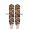 Hunting Camo Wooden Food Pick - Paddle - Double Sided - Front & Back