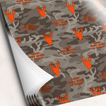 Hunting Camo Wrapping Paper Sheets - Single-Sided - 20" x 28" (Personalized)