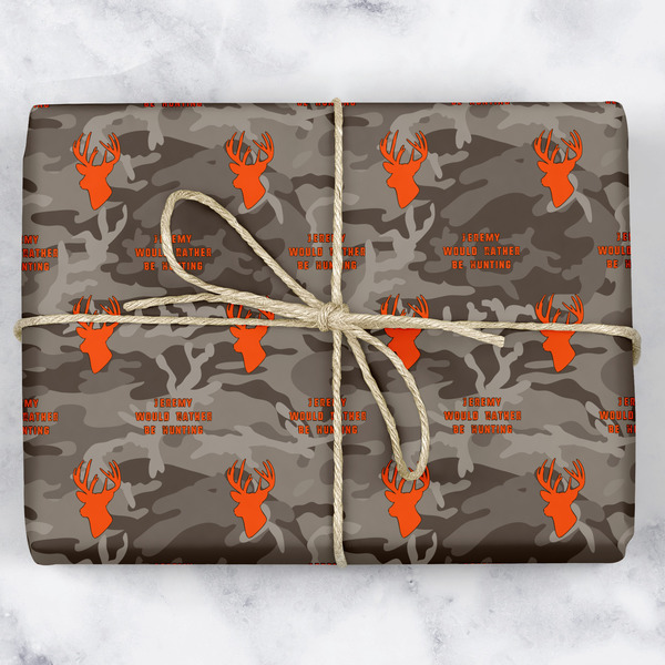 Custom Hunting Camo Wrapping Paper (Personalized)