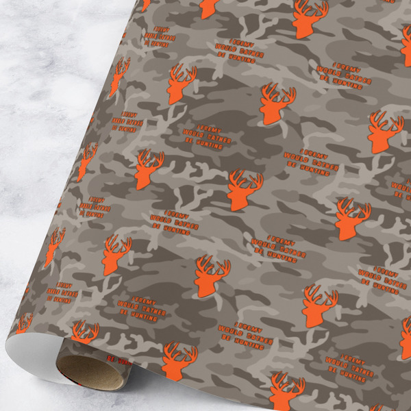 Custom Hunting Camo Wrapping Paper Roll - Large (Personalized)