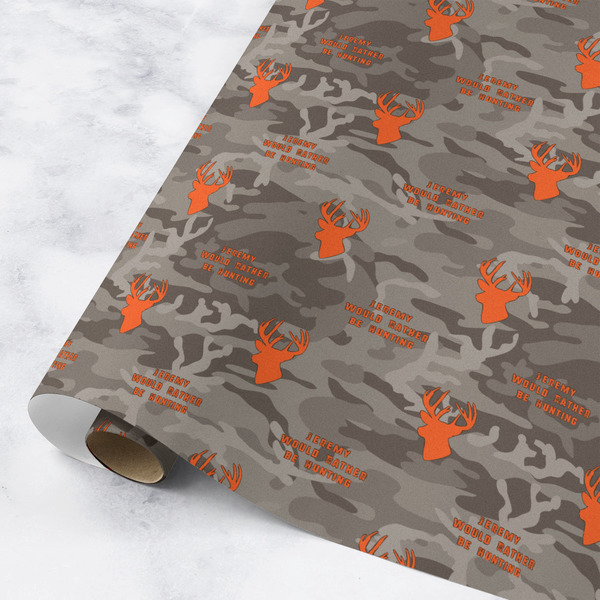 Custom Hunting Camo Wrapping Paper Roll - Medium - Matte (Personalized)