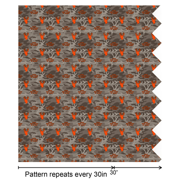 Hunting Camo Wrapping Paper Roll - Matte - Partial Roll