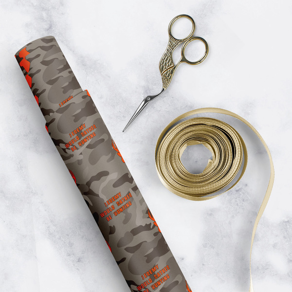 Hunting Camo Wrapping Paper Rolls - Lifestyle 1