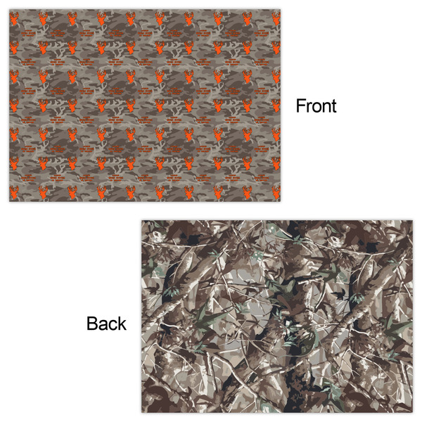 Hunting Camo Wrapping Paper Sheet - Double Sided - Front & Back