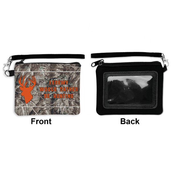 Hunting Camo Wristlet ID Cases - Front & Back