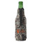 Hunting Camo Zipper Bottle Cooler - BACK (bottle)