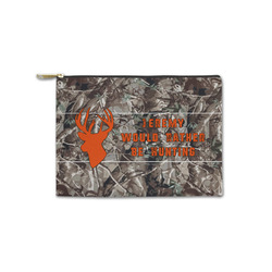 Hunting Camo Zipper Pouch - Small - 8.5"x6" (Personalized)