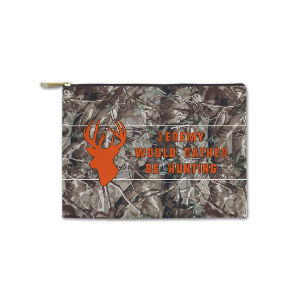 Custom Hunting Camo Zipper Pouch - Small - 8.5"x6" (Personalized)