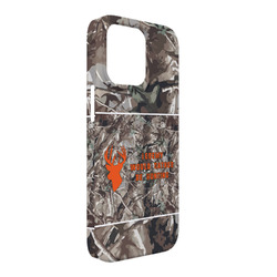 Hunting Camo iPhone Case - Plastic - iPhone 13 Pro Max (Personalized)