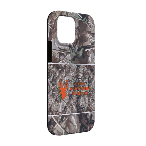 Custom Hunting Camo iPhone Case - Rubber Lined - iPhone 13 Pro (Personalized)
